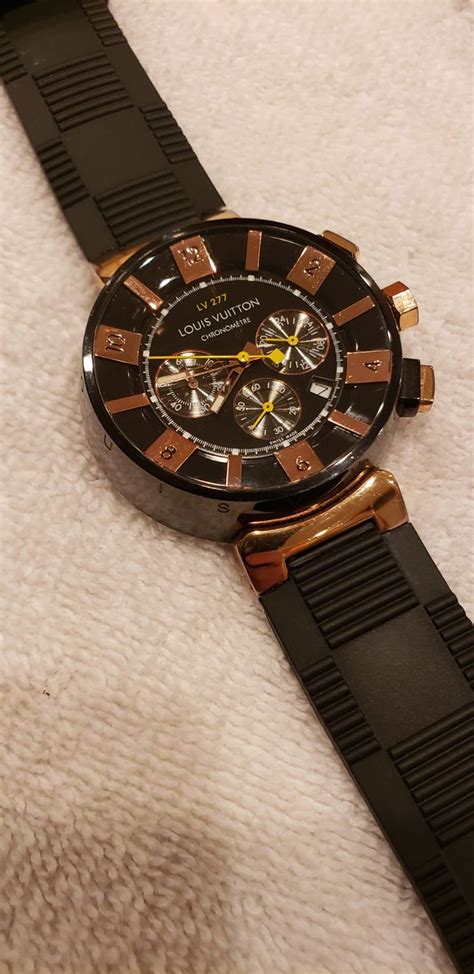 louis vuitton chronometer watch fake|Louis Vuitton watch for sale.